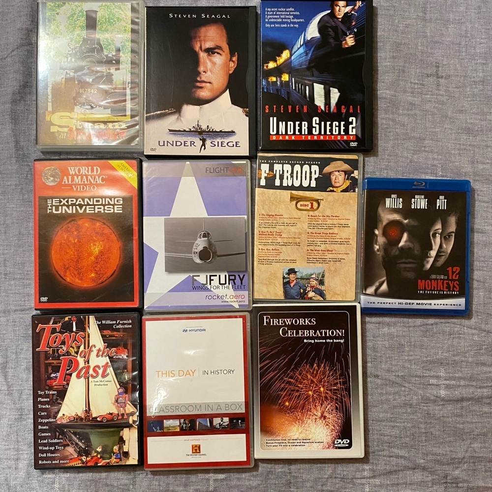 DVD Collection Set of 10 DVDs